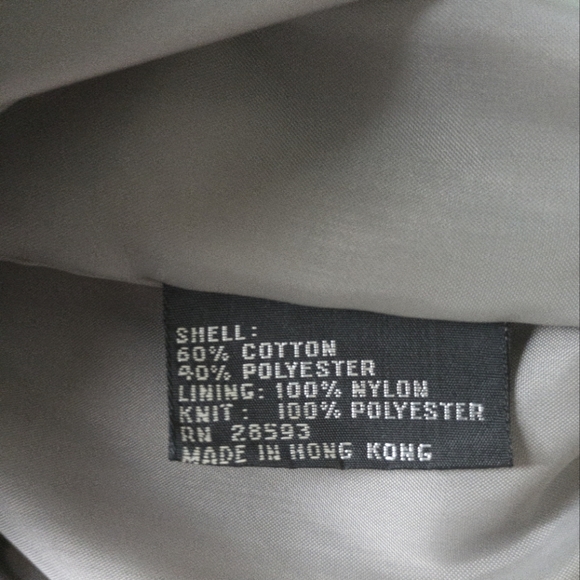 Vintage 80s Authentic Members Only Bomber Jacket Gray Zip Up Size 46 - Picture 13 of 14